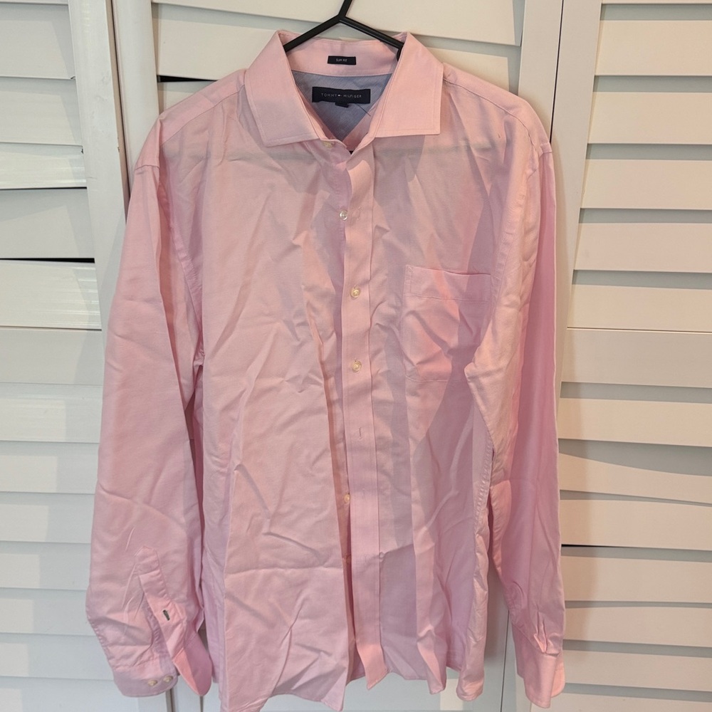 Tommy Hilfiger Light Pink Slim Fit Shirt